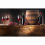 Quadro Canvas Tela Decorativa de Bebidas Vinhos e Barril Adega 90x45cm