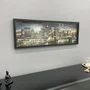 Quadro com Fotografia Ponte do Brooklyn a Noite New York 90x30cm