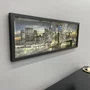 Quadro com Fotografia Ponte do Brooklyn a Noite New York 90x30cm