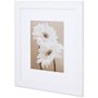 Quadro com Moldura Branca Decorativo Flor Margarida Branca 80x90cm