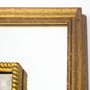 Quadro com Moldura Dourada e Espelho Imagem Ânfora Vaso Antigo 120x120 cm