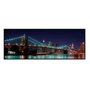 Quadro Decorativo com Moldura Preta Ponte Brooklyn a Noite: Qualidade Sem Igual