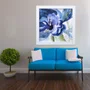 Quadro Decorativo Abstrato Azul Delicado II -  30x30cm