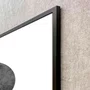 Quadro Decorativo Abstrato Círculos Modernos com Moldura e Vidro