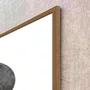 Quadro Decorativo Abstrato Círculos Modernos com Moldura e Vidro