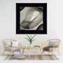 Quadro Decorativo Abstrato com Moldura Laca e Margem Preta I