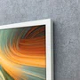 Quadro Decorativo Abstrato Fluido em Cores Vibrantes com Moldura e Vidro