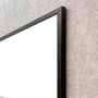 Quadro Decorativo Abstrato Moderno Círculos Texturizados com Moldura e Vidro