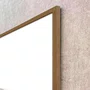 Quadro Decorativo Abstrato Moderno Círculos Texturizados com Moldura e Vidro