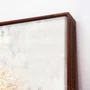 Quadro Decorativo Arte Abstrata Dourada Radiante Decoração Moderna 120x120 cm