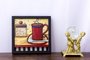 Quadro Decorativo com Imagem Sobreposta Xícara de Café Vermelha II - 30x30cm