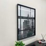 Quadro Decorativo com Moldura Chanfrada Paisagem Urbana em Preto e Branco - Escolha o Tamanho
