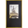 Quadro Decorativo com Moldura Dourada Torre Eiffel - Paris 50x90cm