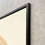 Quadro Decorativo com Moldura Preta Arte Moderna Geométrica Colorida Família Divina