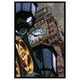 Quadro Decorativo com Moldura Preta Relógio Big Ben - Qualidade e Sofisticação