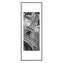 Quadro Decorativo com Profundidade Torre Eiffel com Moldura Prata 35x95cm