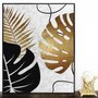 Quadro Decorativo de Folhas Tela Canvas com Moldura 70x90 cm