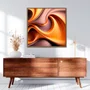 Quadro Decorativo Efeito 3D com Moldura e Vidro Arte Moderna Colorida