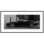 Quadro Decorativo em Preto e Branco Aston Martin Conversível 140x70cm