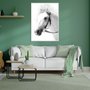 Quadro Decorativo em Preto e Branco Fotografia de Cavalo - Escolha o Tamanho