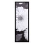 Quadro Decorativo em Preto e Branco Floral 30x90cm
