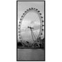 Quadro Decorativo em Preto e Branco London Eye Londres 70x140cm