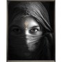 Quadro Decorativo Fotografia Faces Retrato Mulher com Véu - Escolha o Tamanho