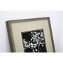 Quadro Decorativo Floral Arte Flowers em Preto e Branco 50x50cm