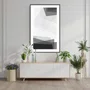 Quadro Decorativo Geométrico Abstrato em Preto e Branco - Escolha o Tamanho