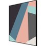 Quadro Decorativo Geométrico Arte Moderna Colorida 70x70 cm