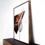 Quadro Decorativo Grande Arte Abstrata com Folha 90x120 cm