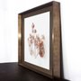 Quadro Decorativo Moderno Folhas e Flores em Linhas 80x80 cm