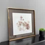 Quadro Decorativo Moderno Folhas e Flores em Linhas 80x80 cm