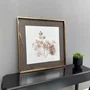 Quadro Decorativo Moderno Folhas e Flores em Linhas 80x80 cm