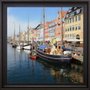 Quadro Decorativo Moldura Preta Canal Copenhagen 70x70cm
