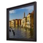 Quadro Decorativo Moldura Preta Canal de Veneza 70x70cm