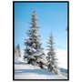 Quadro Decorativo Paisagem de Inverno Árvores 80x120cm