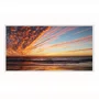 Quadro Decorativo Paisagem de Pôr do Sol no Mar com Reflexo na Agua