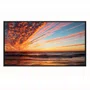 Quadro Decorativo Paisagem de Pôr do Sol no Mar com Reflexo na Agua