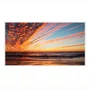 Quadro Decorativo Paisagem de Pôr do Sol no Mar com Reflexo na Agua