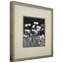 Quadro Decorativo Paisagem Flores em Preto e Branco 50x50cm