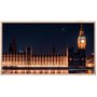 Quadro Decorativo Paisagem Londres Parlamento e Big Ben Iluminados 160x90cm
