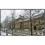 Quadro Decorativo Palácio do Luxemburgo em Paris Durante o Inverno 170x100cm