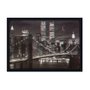 Quadro Decorativo Poster 3D Ponte de Manhattan Nova York 70x50cm