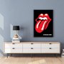 Quadro Decorativo Poster Banda The Rolling Stones s/ Vidro 60x90cm