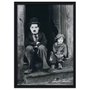 Quadro Decorativo Poster Charlie Chaplin s/ Vidro 60x90cm