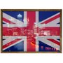 Quadro Imagem com Moldura e Vidro Bandeira Londres 30x20 cm