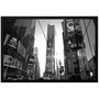 Quadro Decorativo com Moldura e Vidro Times Square New York 90x60cm