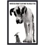Quadro Decorativo Poster Dogs Pequeno e Grande s/ Vidro 60x90cm