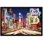 Quadro Decorativo Poster Emoldurado s/ Vidro Times Square 90x60cm